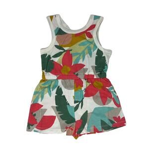 Tea Collection NWT Oasis Floral Reversible Romper. Size 2
